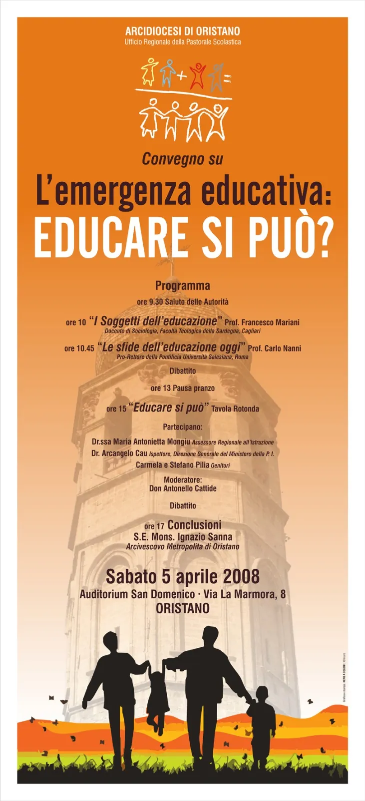Locandina del convegno sull'emergenza educativa