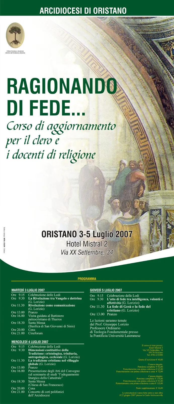 Locandina di un corso di aggiornamento