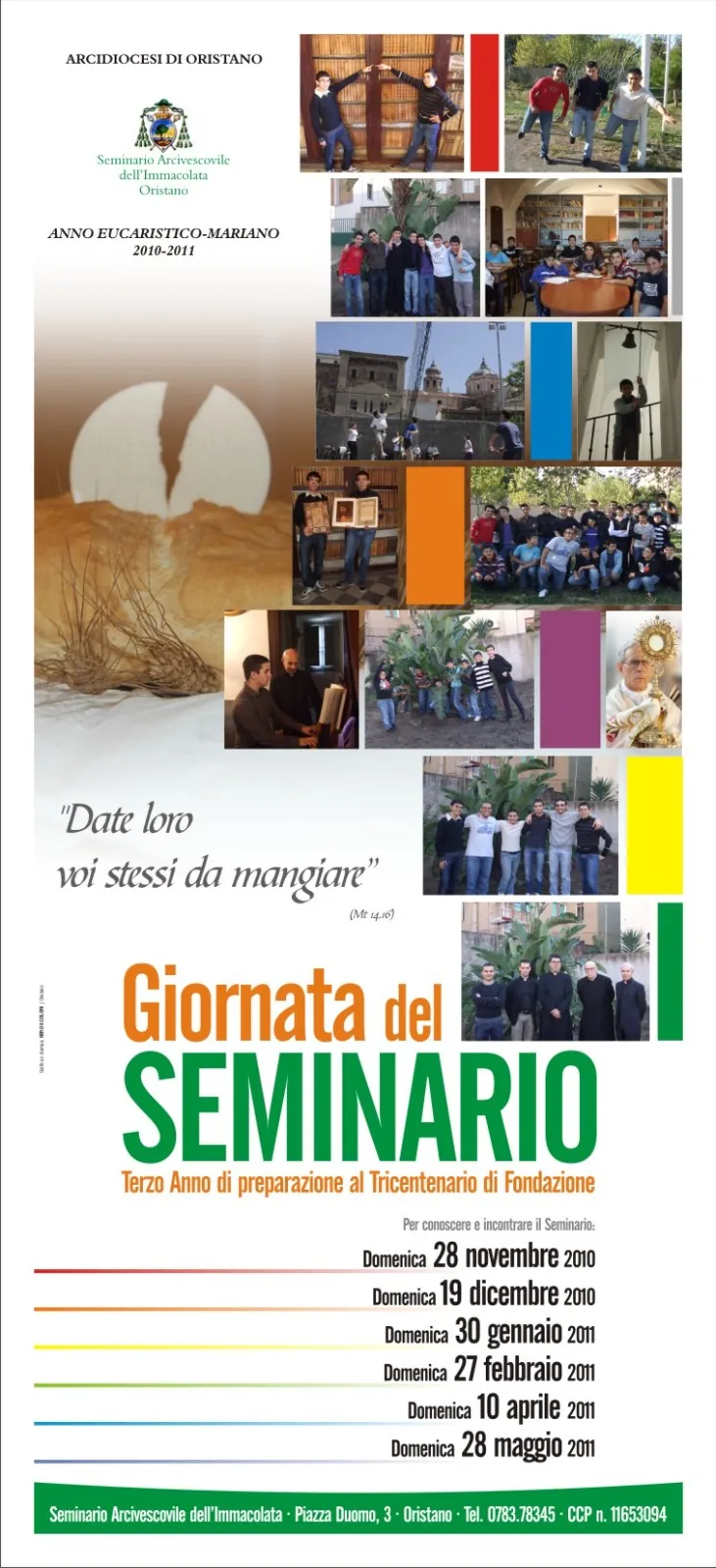 Manifesto con collage fotografico