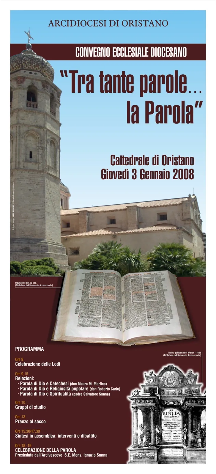 Locandina di un convegno ecclesiale diocesano